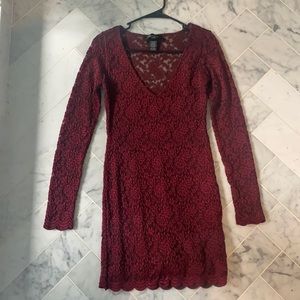 Long sleeve mini dress